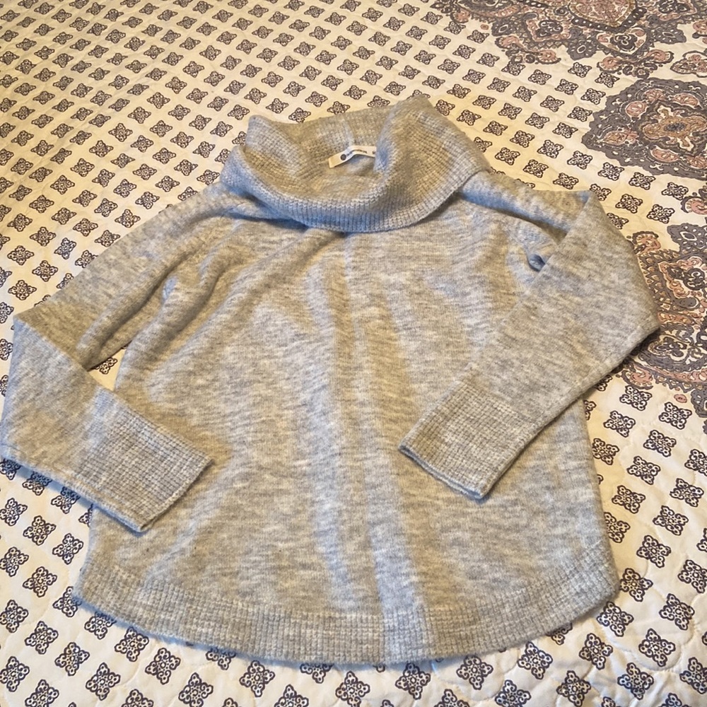 Gray off shoulder sweater